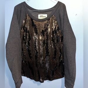 Express Sweater with Front Sequins, Womens Large